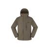 Functional Outdoor Hooded Zip-Up Long Sleeve Hiking Jacket Men Jacket A695W-BK0