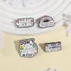 Inspirational Quotes Enamel Pins Custom SEEK PROGRESS NOT PERFECTION Brooches Lapel Badges Clothes Funny Jewelry Gift Friends