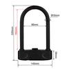 YAVINCOL Регулируемый Комбинированный Большой Комбинированный Номер для и Стекла Черный 2 Навесной Замок, 4-значный Замок, U-образный Замок, Водонепроницаемый, Защищенный от Ржавчины, Противоугонный, Замок,