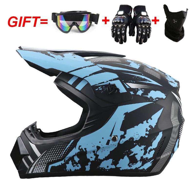 Full Face Mountain Bike Helmet Downhill Cycling Youth Adult ABS Safety Gear In 4 Storm Colors