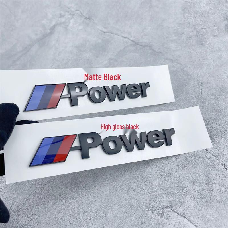Совместимо с BMW M Power: Новая серия 3/5/7, M-серия, X1/X3/X5/X6 Спортивный автомобиль Высокопроизводительный Логотип Наклейка на багажник