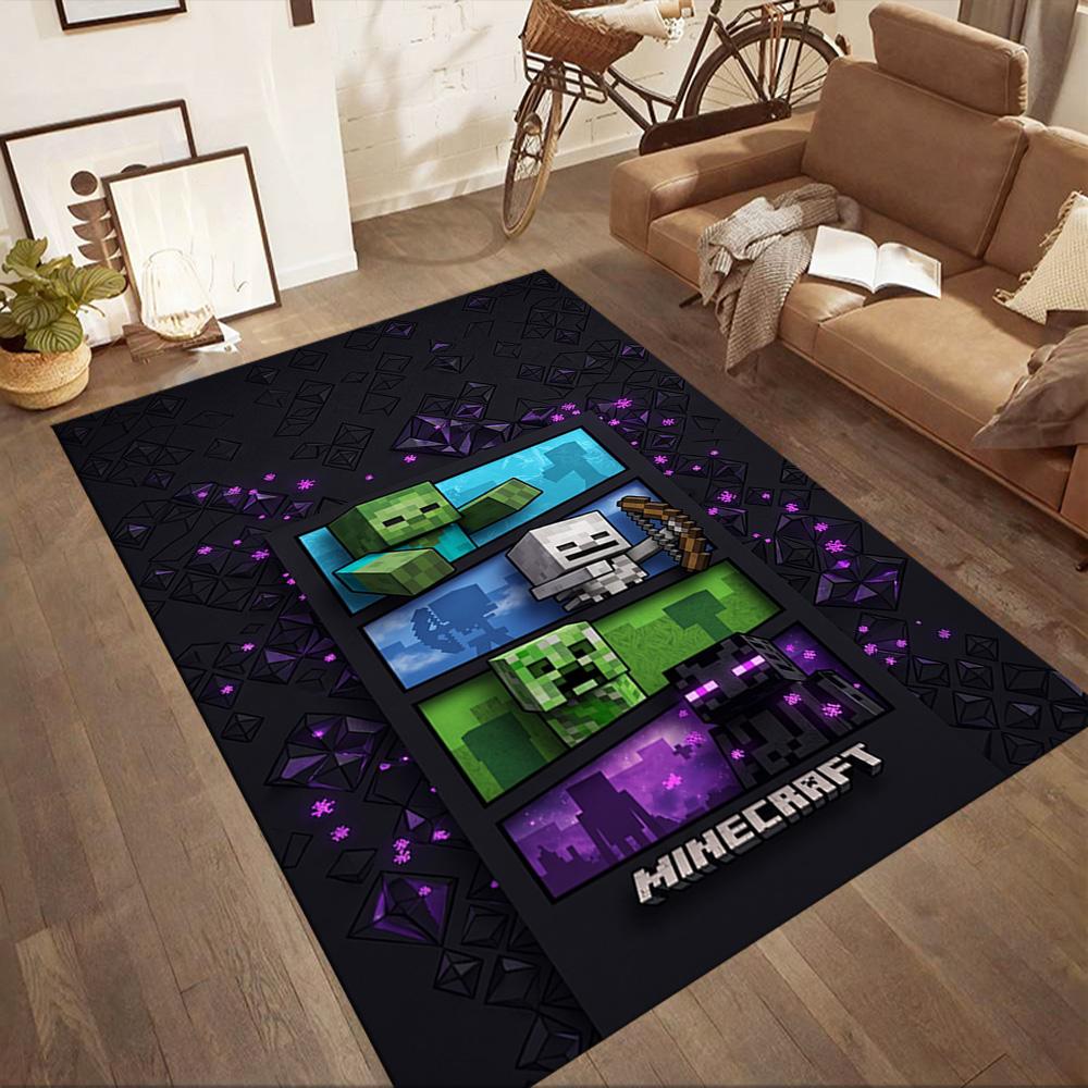 Minecraft 194 Area Rug Suitable for Kitchen Outdoor Game Room Dining Room Antislip Carpet Office home decor Birthday/Christmas Gift