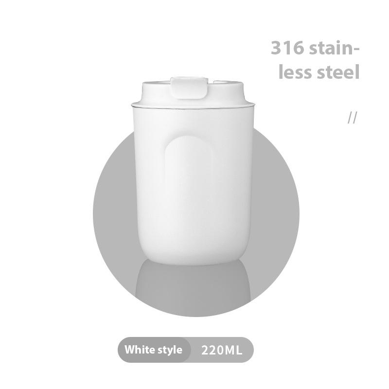 220Ml Stainless Steel Mini Coffee Cup Water Bottle Leak-Proof Car Vacuum Flask Travel Insulated Bottle Thermos Mug
