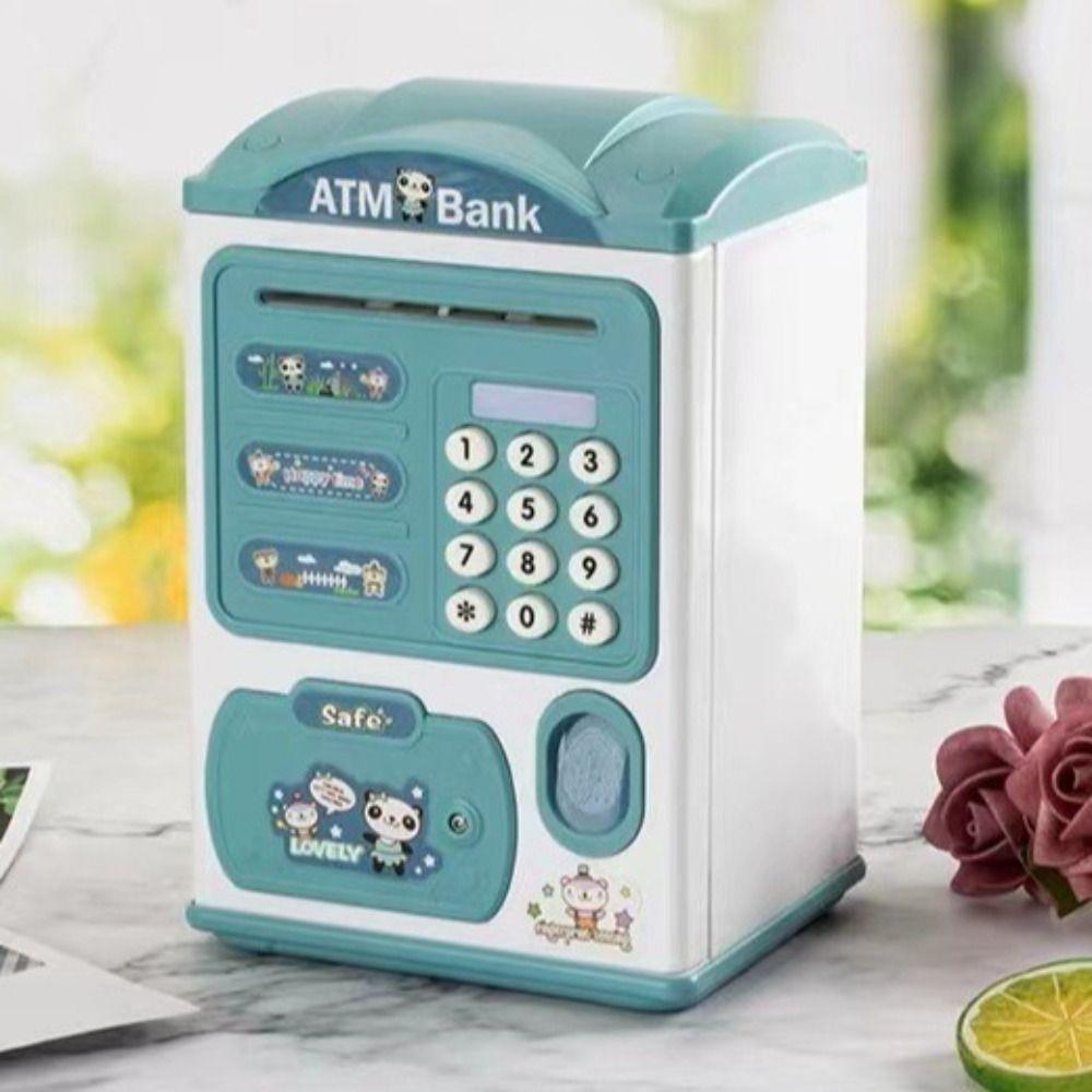Cartoon ATM Password Bank Password Lock Electronic Bank Safe Box Coin Deposit Box  Household