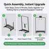Walking Pad Handle Bar, Universal Compatible for 58cm Wide, Transform WalkingPad Into a Treadmill in Seconds, Easy Moving with Wheels, Quick Assembly