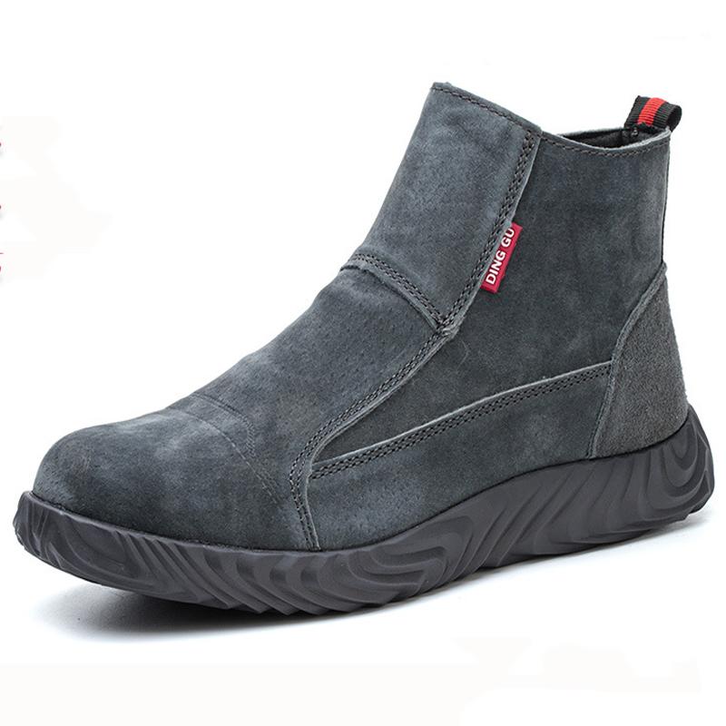 Ботинки для сварки, противоожоговые, мужская рабочая обувь, качественные защитные ботинки, мужская неразрушимая обувь с защитой от проколов, воловья кожа