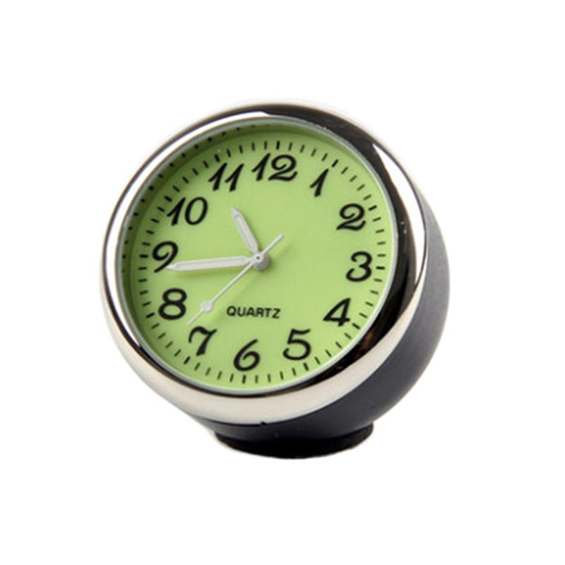 Mini Car Digital Clock Auto Thermometer Hygrometer Anti-slip Base Stable Automotive Accessory for Bumpy Road Driving