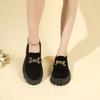 Мода 2024 года, осень, высококачественная женская обувь, легкие удобные туфли на платформе Flas, повседневные туфли для мам с металлической пряжкой, женские лоферы на танкетке