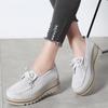 Spring Autumn Women Platform Shoes Ladies Loafers Genuine Leather Comfort Soft Moccasins Casual Flats Shoes Slip On Sneakers