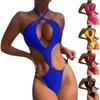 Women's One-piece Hollow Sexy Pearl Chain Swimsuit