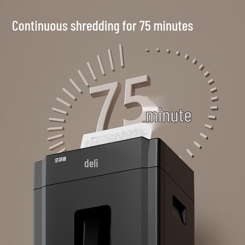 Deli SD530D Level 5 Commercial Paper Shredder CN plug (adapter included)