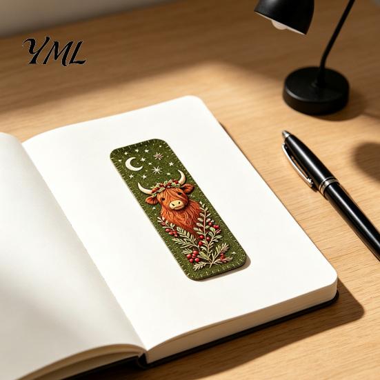 Parent Child Crafting Kits DIY Felt Embroidery Bookmark Kit, Christmas Woodland Animal Pet Craft Easy Starter Sets Holiday Themed Sewing Kit