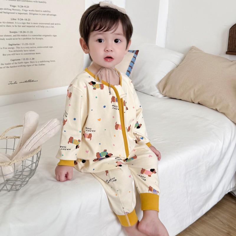 Baby Sleep Sack Pajamas Cotton Footless One-Piece With Zipper Toddlers Winter