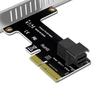 Карта-переходник PCI E на SFF-8643 PCI-EX4/X8/X16 PCIE X4 на SFF8643 Карта расширения PCIE на адаптер твердотельного накопителя U2
