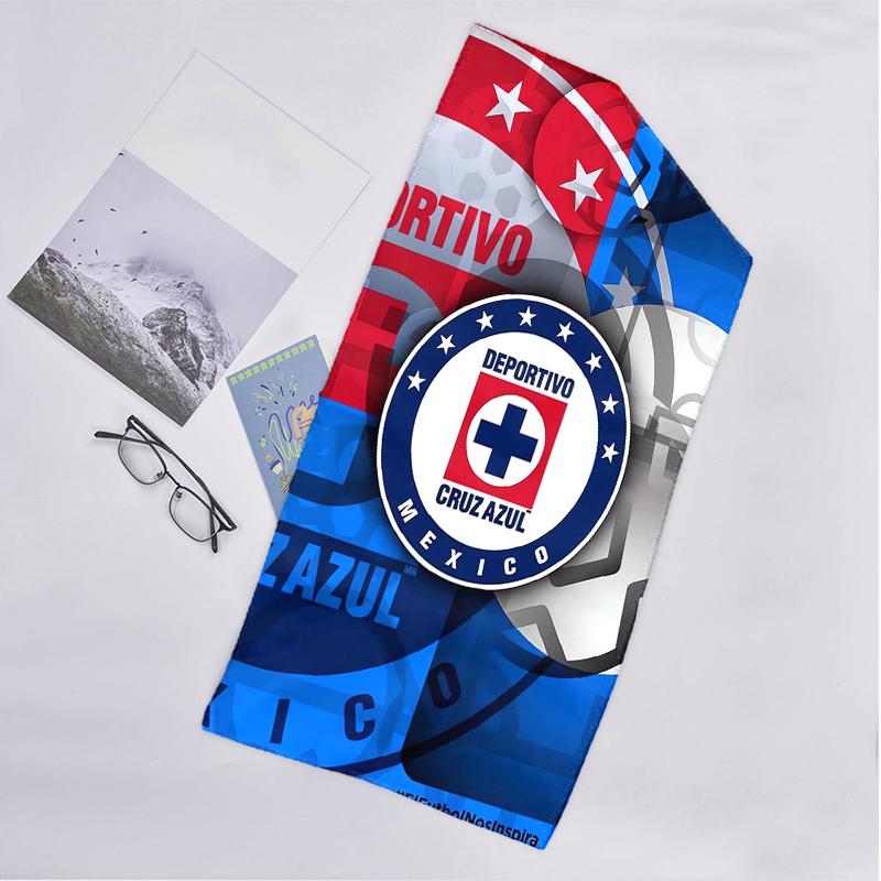 Cruz Azul Fashion Beach Towel: Ideal for Summer Adventures Soft, absorbent and quick drying suitable for swimming and bathing