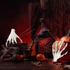 1 Pair Halloween Skeleton Hands Props Lifelike Horror Witch House Decorations for Party Favors