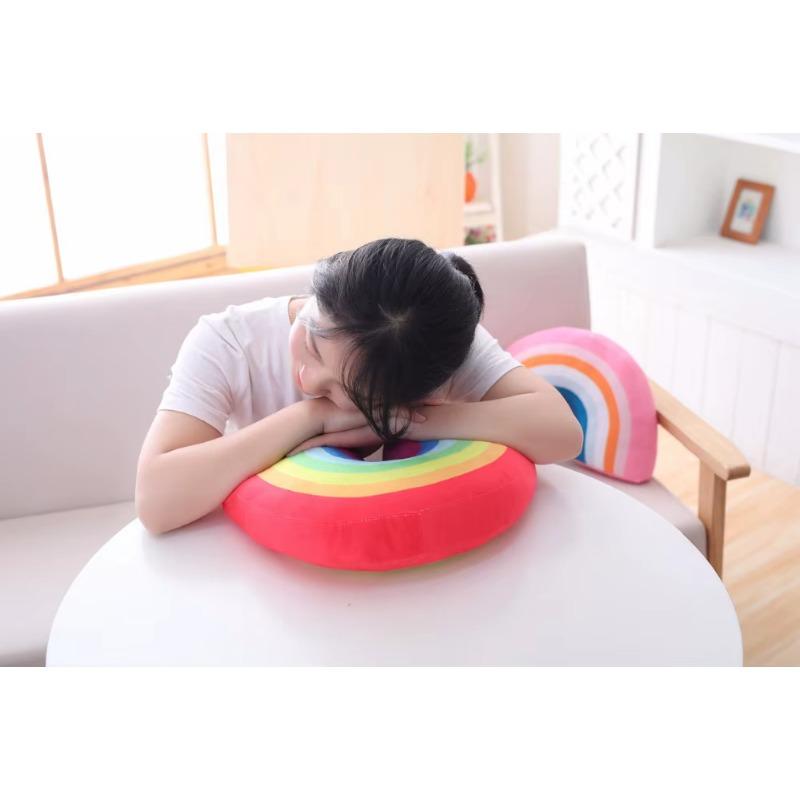 Rainbow Plush Pillow Baby Toys Super Soft Decorative Stuffed Cushion Cartoon Decorate Room Decor Christmas Gifts Friends Gifts