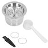 Reusable Coffee Capsule Stainless Steel Refillable Coffee Pod with Brush for Cafissimo Coffee