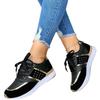 Fashion Lightweight Women Leather Patchwork Casual Sneakers Lace-up Breathable Platform Walking Shoe Outdoor Running Trainers Size 36-43
