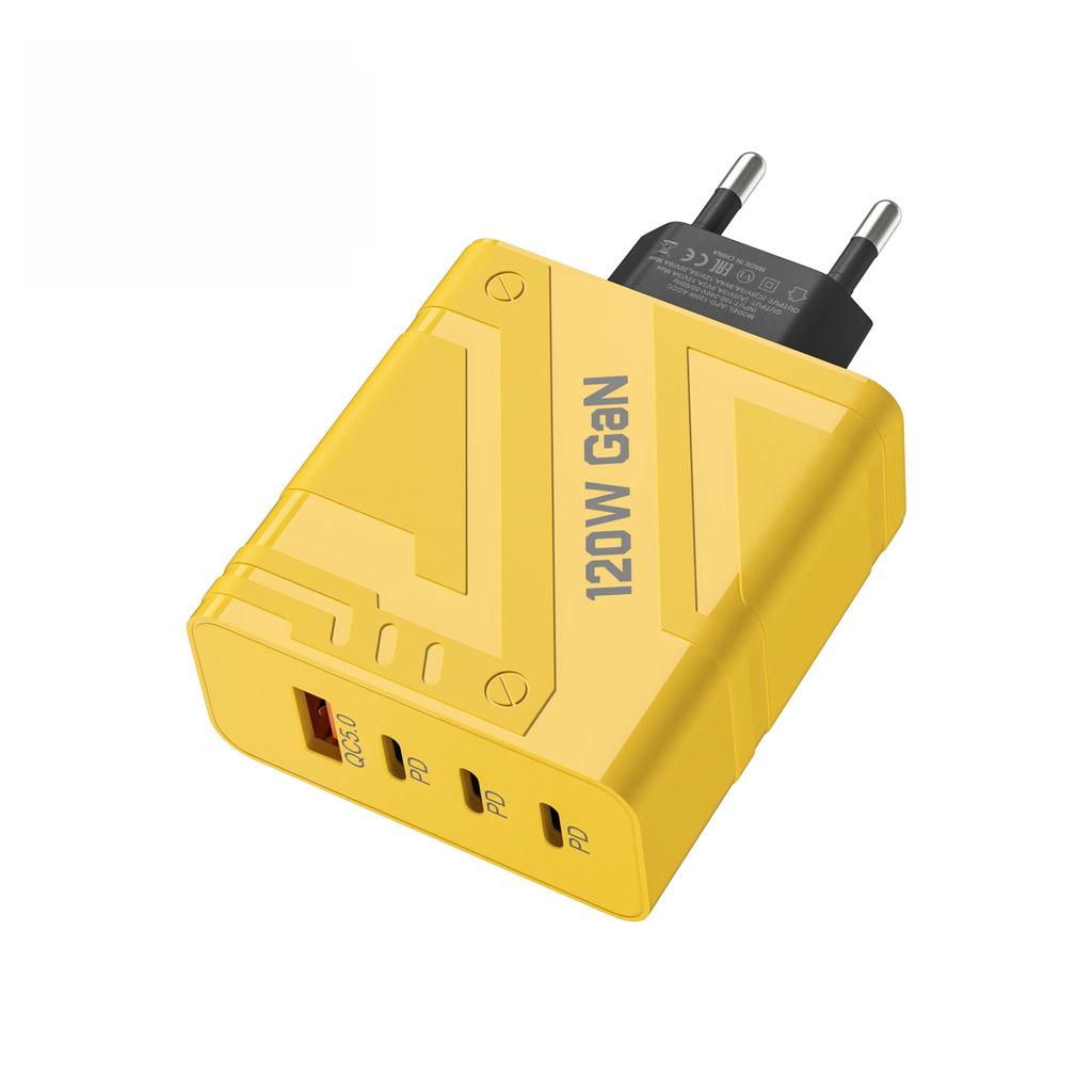 120 Вт быстрая зарядка Type-C Quick Charge3.0 PD USB зарядное устройство адаптер для iPhone 16 15 Xiaomi Samsung EU/US Plug телефон настенный адаптер