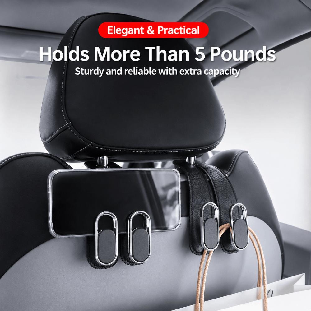 Leather Car Seat Hook Strong Load-Bearing Seat Back Hook New Headrest Hanger Vehicles