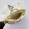 Summer New Fashion Beach Vegetable Basket Straw Woven Bag Portable Shoulder Oblique Span Women's Bag