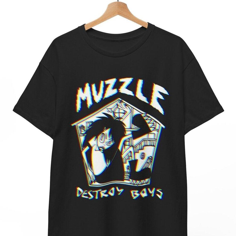 Destroy Boys Футболка Топы Футболка - Destroy Boys Намордник футболка - Футболка Намордник - Унисекс футболка