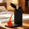 Витрина Украшения Дракон Пламя Уголок для Книг Декор, 3D Печатная Фигурка Огнедышащего Дракона, Светящаяся в Темноте Современная Настольная Модная Игрушка, Темное Украшение,