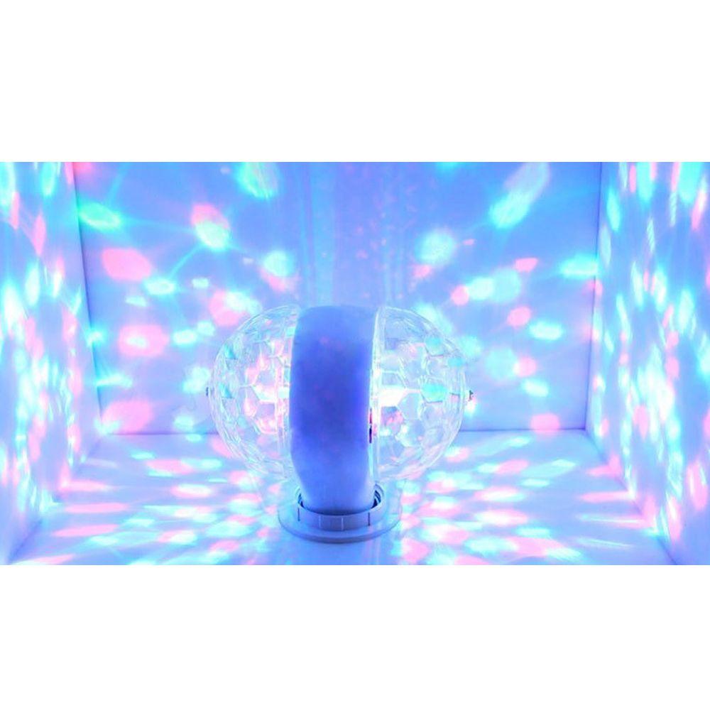 Hot Christmas Party 6W LED B22 E27 Crystal Ball Rotating Bulb Stage Light Bulb Disco Lamp