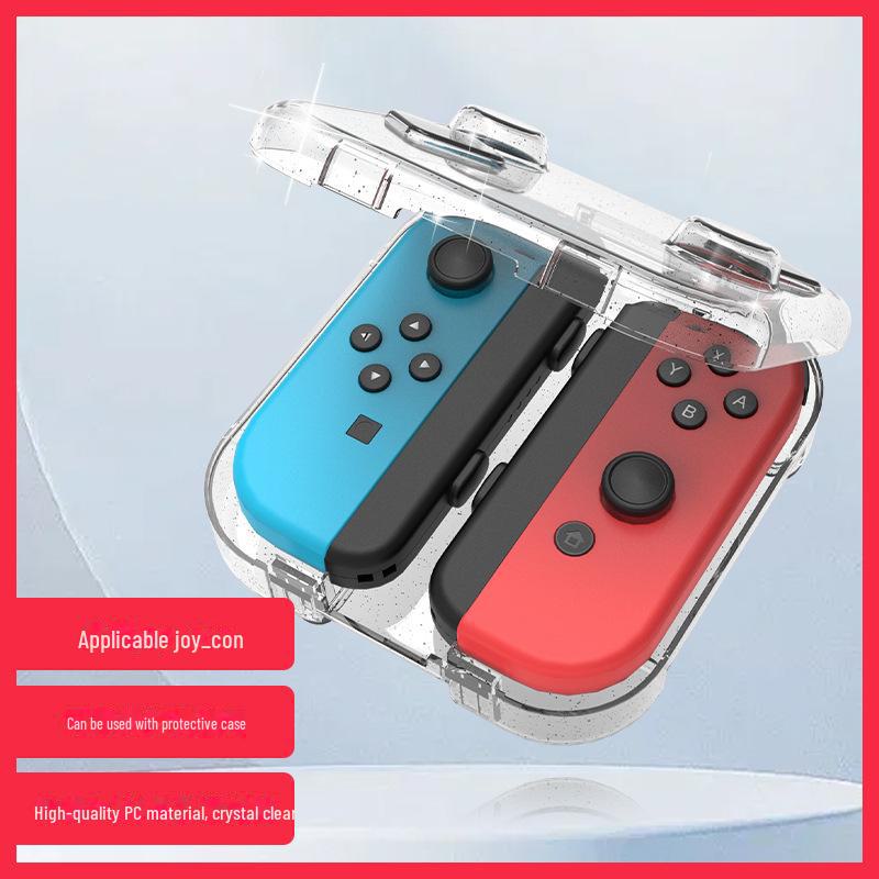Прозрачный защитный чехол AJI из поликарбоната для левой/правой ручки Switch Joy-Con, совместимый с моделями OLED