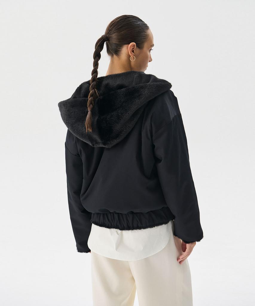 Wnderkammer Reversible Mink Fur Jumper_Black