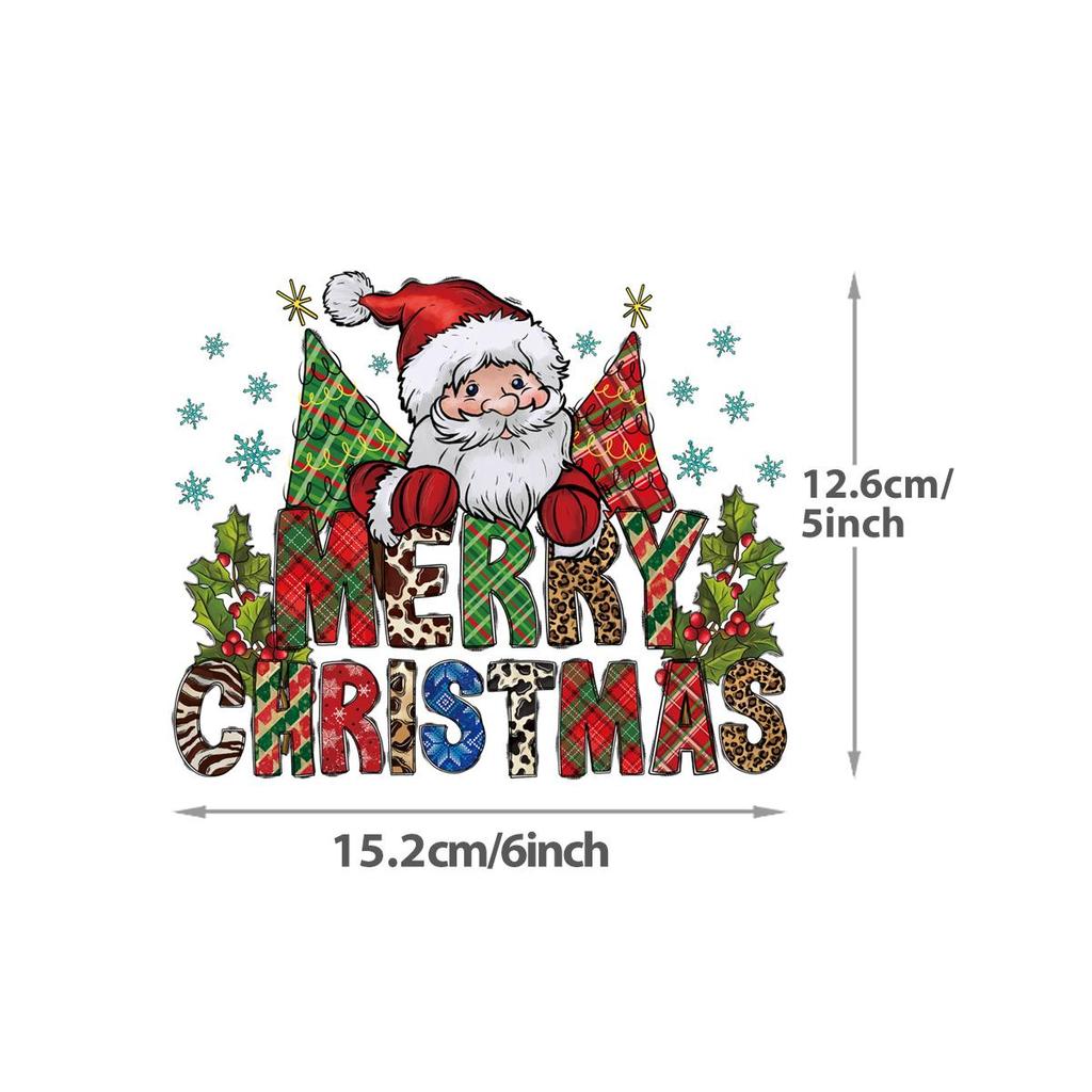 Детская одежда нашивка термонаклейка рождественский подарок ребенку наклейки толстовки топы своими руками моющийся термопресс виниловая нашивка для одежды