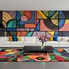 Modern Geometric Living Room Carpet Nordic Abstract Children Bedroom Large Area Rugs Home Lounge Carpets Anti-slip Entrance Mats