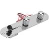 Guitar Control Plate Metal for TL Chrome Plated Prewired Circuit Board Replacement AccessoriesSilver