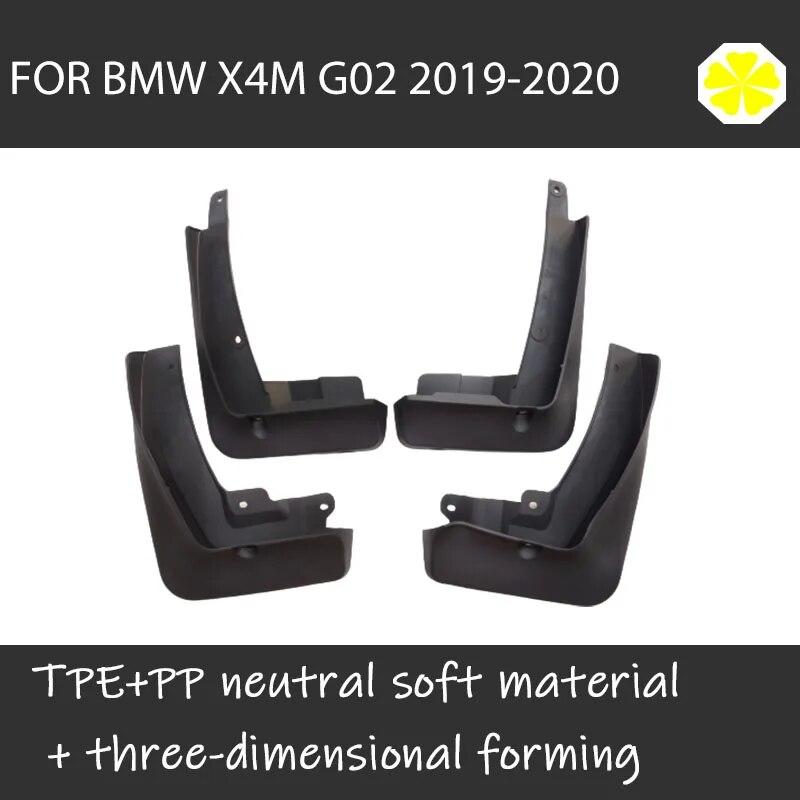 4pcs FOR BMW X4M G02 MUDGUARD Fenders Splash Mudflaps Guard Fender Mudguards Mud Flap Car Accessories Auto Styline Front Rrar