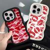 Ретро и сексуальный чехол с принтом красных губ для iPhone 11 13 12 17 Air 16 Pro Max 14 15 Plus XR 8 Мягкая крышка для телефона