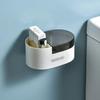 1/4PCS Home Bathroom Storage Box, Creative, Personalized, Trendy Stainless Steel Non Perforated Wall Hanging Ashtray