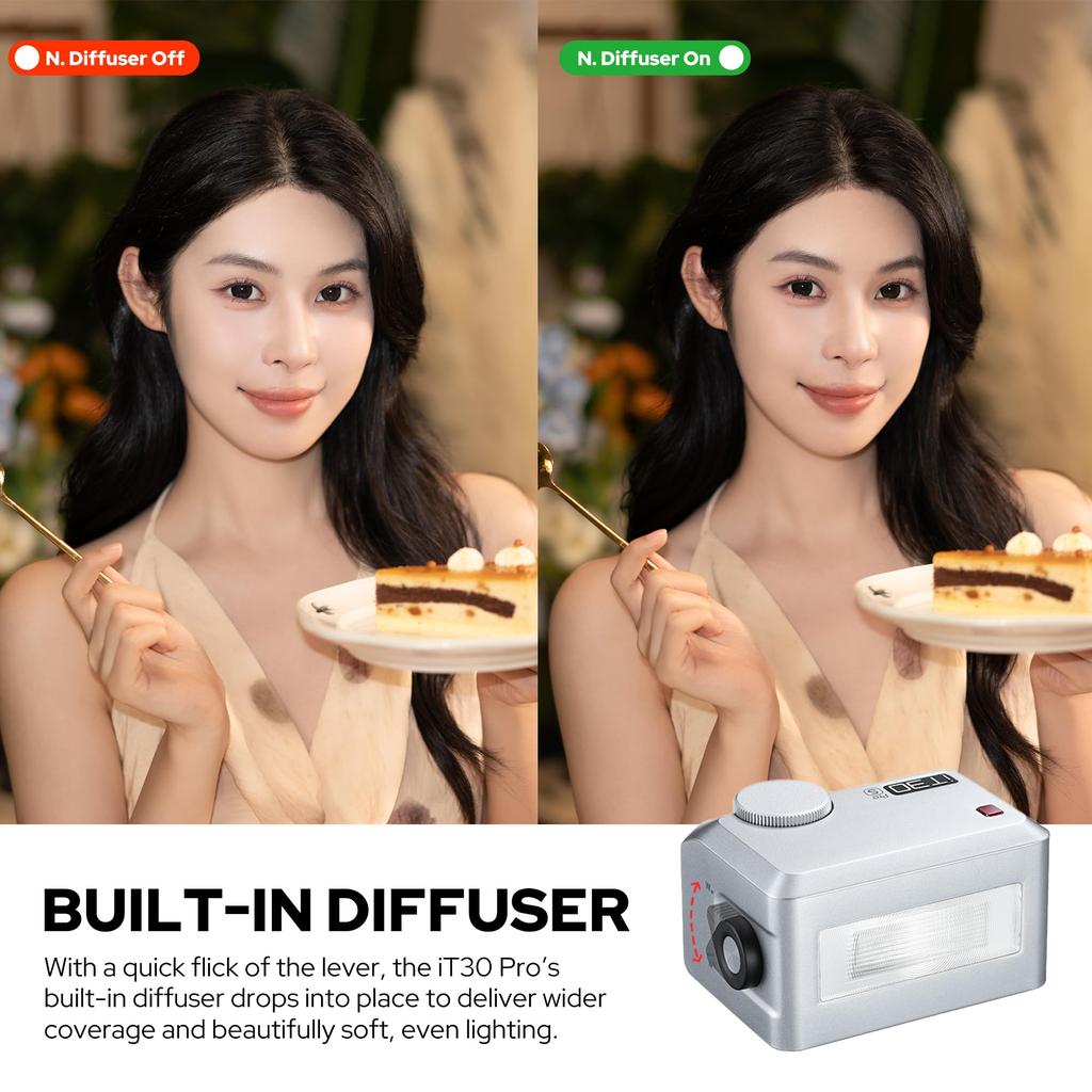 GODOX iT30Pro F TTL Вспышка для Fuji Цветная Компактная yet 560 Полностью Беспроводное Оптическое Управление для Камер на Камере, ЖК-дисплей с Сенсорным Экраном, Высокопроизводительная,