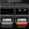 Devil Eye Car Window Light Solar Demon Light, Waterproof Wireless Dynamic Warning Sign with Suction Usb Charging Auto Cup, USB LED Night Driving