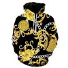 Men's 3D Printed Fashionable Pullover Casual Street Wear Patterned Hoodie