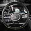 Чехол на руль автомобиля из искусственной кожи для Hyundai Tucson NX4 Elantra Sonata 10th, автоаксессуары