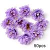 Purple Artificial Flowers Heads Silk Fake Flowers for Home Decor Party Wedding Decoration Garlamd DIY Craft Gifts Accessories