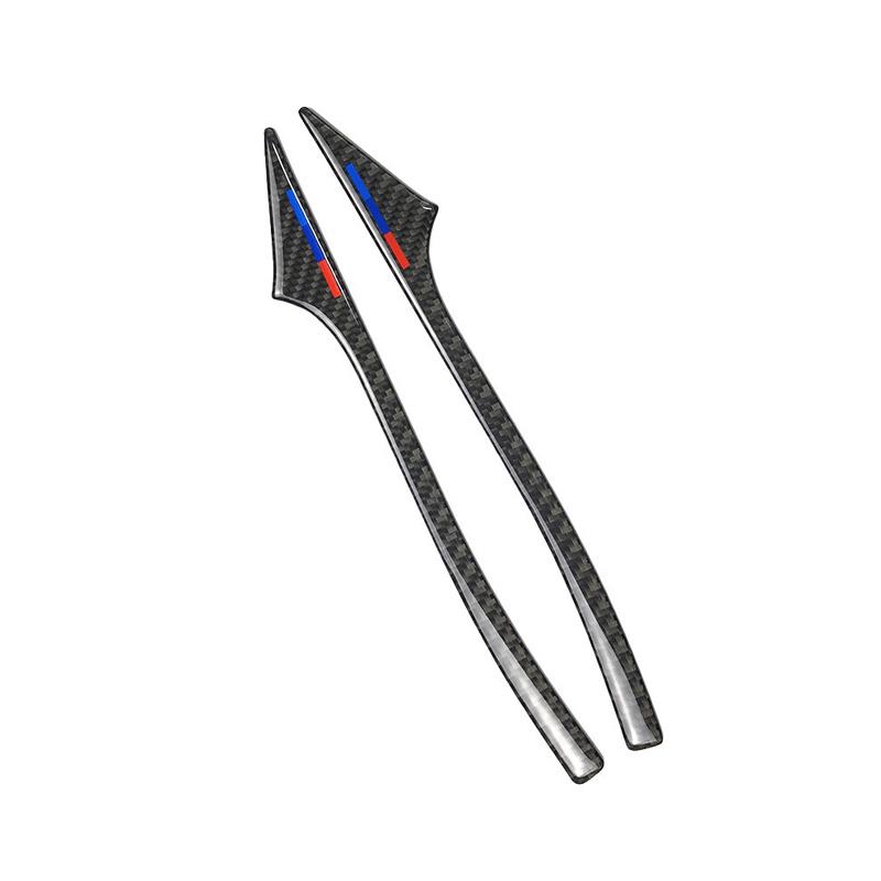 2 шт., углеродное волокно, наклейка на бампер автомобиля, зеркало заднего вида, противоскользящие полоски, протектор для автомобиля BMW E60 F10 F07 F01