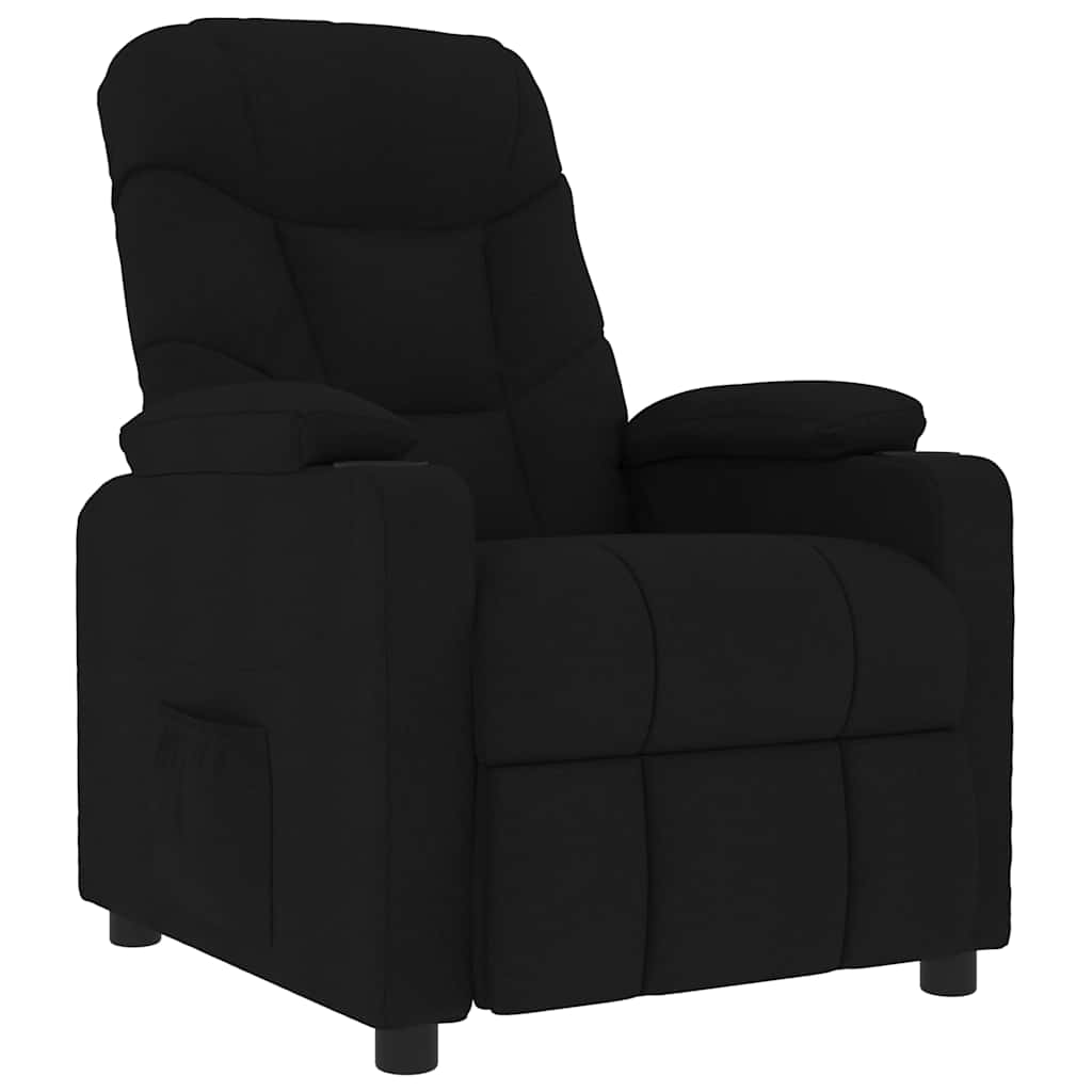 Massage Chair Black Fabric