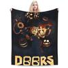 ДВЕРИ Horron Game Merch Пледы Мягкий Флисовый Плед Уютное Постельное Белье Пледы