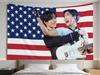 1 шт. K-pop Минсун Американский флаг Гобелен Идеальный подарок для фанатов Минсуна Настенное панно для спальни Комнаты в общежитии Декор Мерч кумира