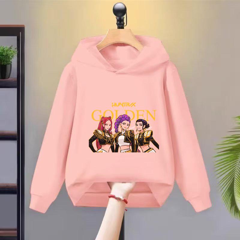 Худи Толстовки Девочки Стильная Толстовка с Мультяшным Принтом Повседневная Удобная Худи Свободного Кроя