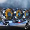 Fan For Car USB Double Fan Portable Fan Air Cooling Fan 360 Degree Rotation Office Fans Portable 3 Head Fan Mini USB Desktop Fan