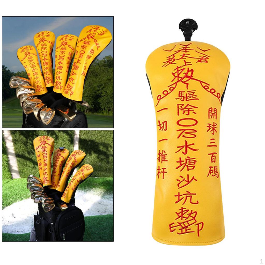 Cover Driver Golf Covers Replacement Guard with Lucky Charm Pattern and Numbers