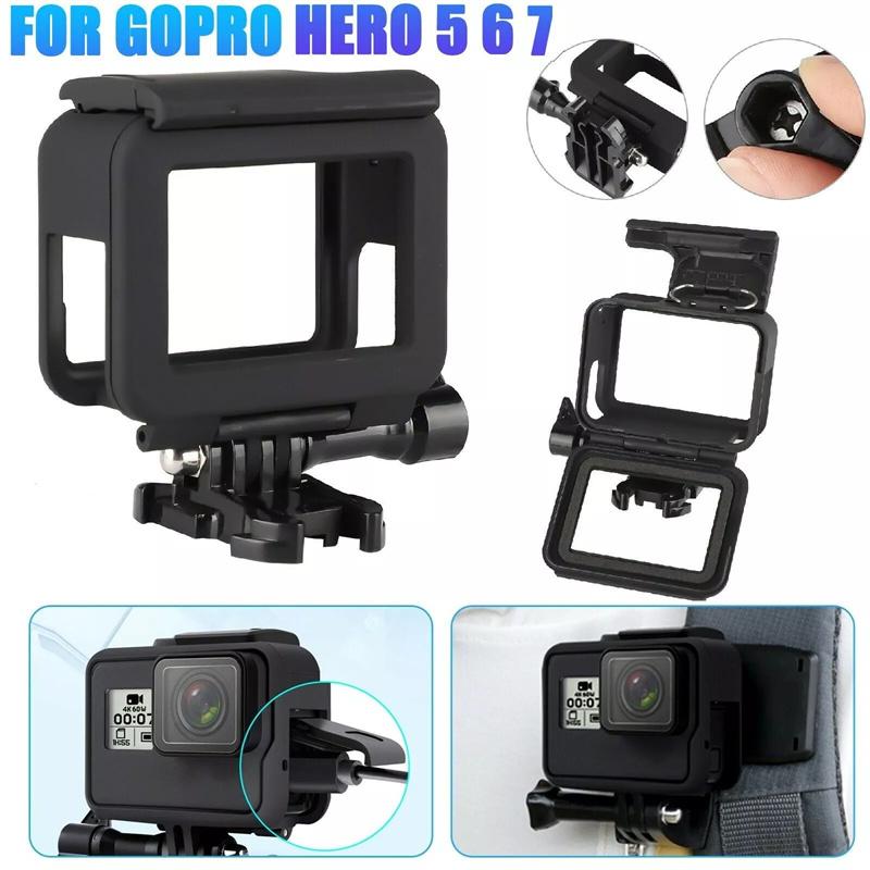 Защитный чехол-рамка для экшн-камеры Gopro Hero 7 6 5 Black Border Cover Camcorder Housing Mount Camera Accessories
